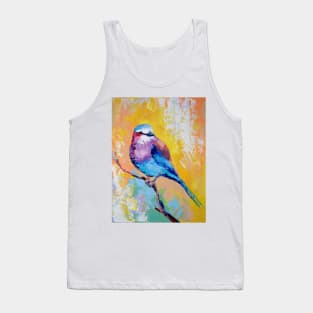 Conceptual abstract painting of a bird. Tank Top